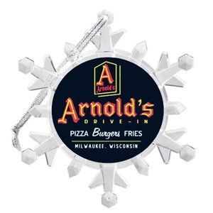 ARNOLDS Happy Days TV Show  Snowflake Blinks Lit Holiday Christmas Tree Ornament